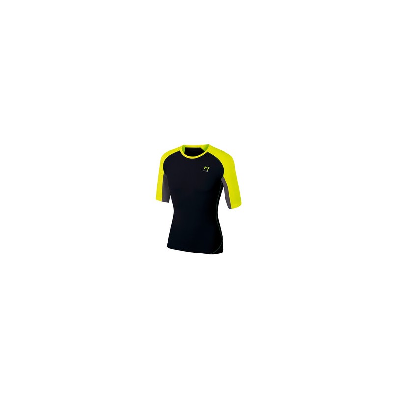 LAVAREDO JERSEY - BLACK/YELLOW FLUO/DARK GREY