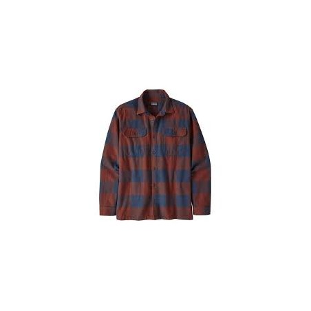 M\'S L/S ORGANIC COTTON FJIORD FLANNEL SHIRT - MOUNTAIN PLAID/SMOLDER BLUE