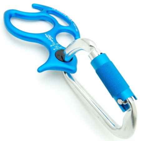 OKA SET - anodized descender + Large Multiuse Autoblock Connector