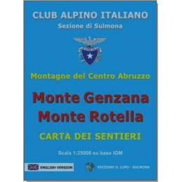Carta del Monte Genzana e Monte Rotella