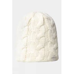 CABLE MINNA BEANIE -  GARDENIA WHITE