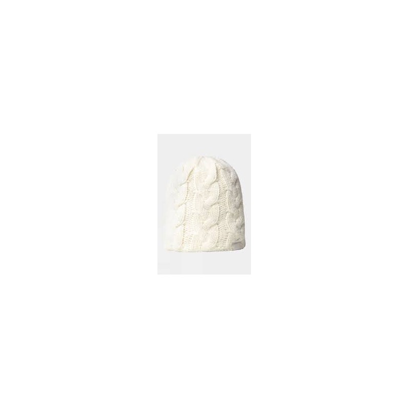 CABLE MINNA BEANIE -  GARDENIA WHITE