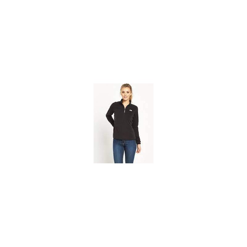 W 100 GLACIER 1/4 ZIP - TNF BLK