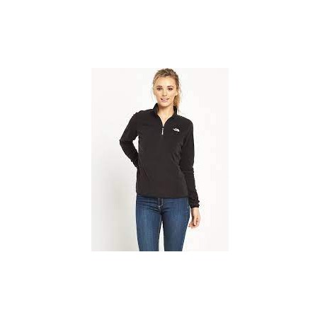 W 100 GLACIER 1/4 ZIP - TNF BLK