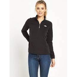 W 100 GLACIER 1/4 ZIP - TNF BLK