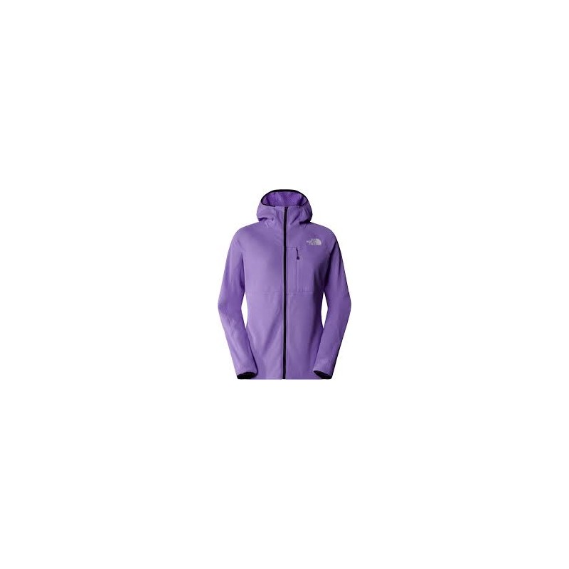 W FUTUREFLEECE FZ HDY - PURPLE GRANITE