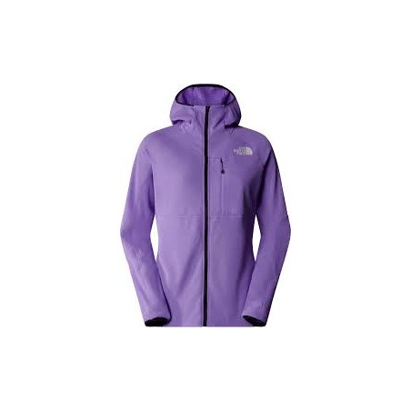 W FUTUREFLEECE FZ HDY - PURPLE GRANITE