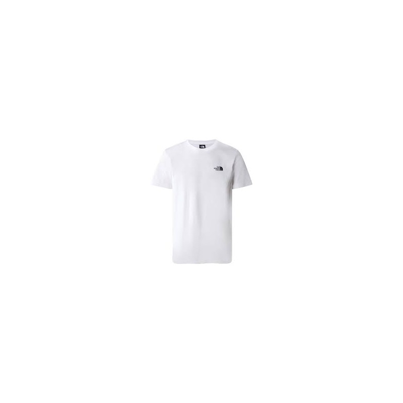 M S/S SIMPLE DOME TEE - TNF WHITE