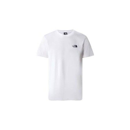 M S/S SIMPLE DOME TEE - TNF WHITE