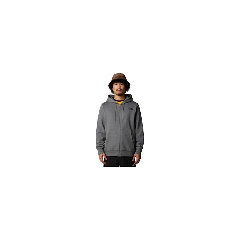 M SIMPLE DOME FULL ZIP - TNFMEDIUMGREY