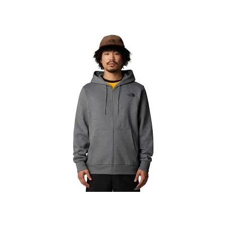 M SIMPLE DOME FULL ZIP - TNFMEDIUMGREY