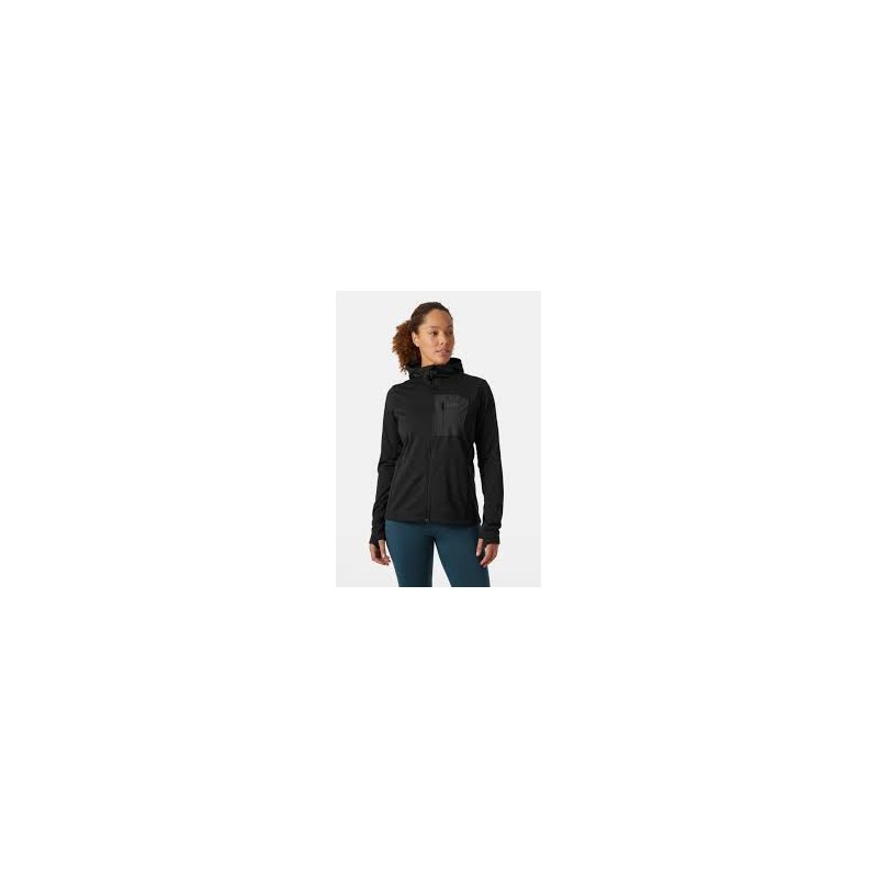 Women\'s Versalite Hooded Fleece Jacket-BLACK