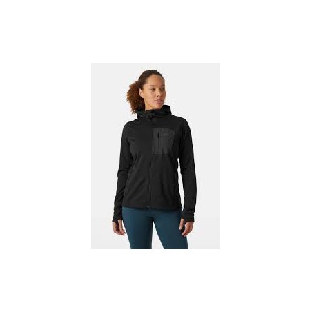 Women\'s Versalite Hooded Fleece Jacket-BLACK