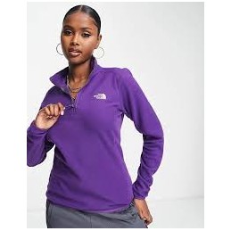 W 100 GLACIER 1/4 ZIP -PEAK PURPLE