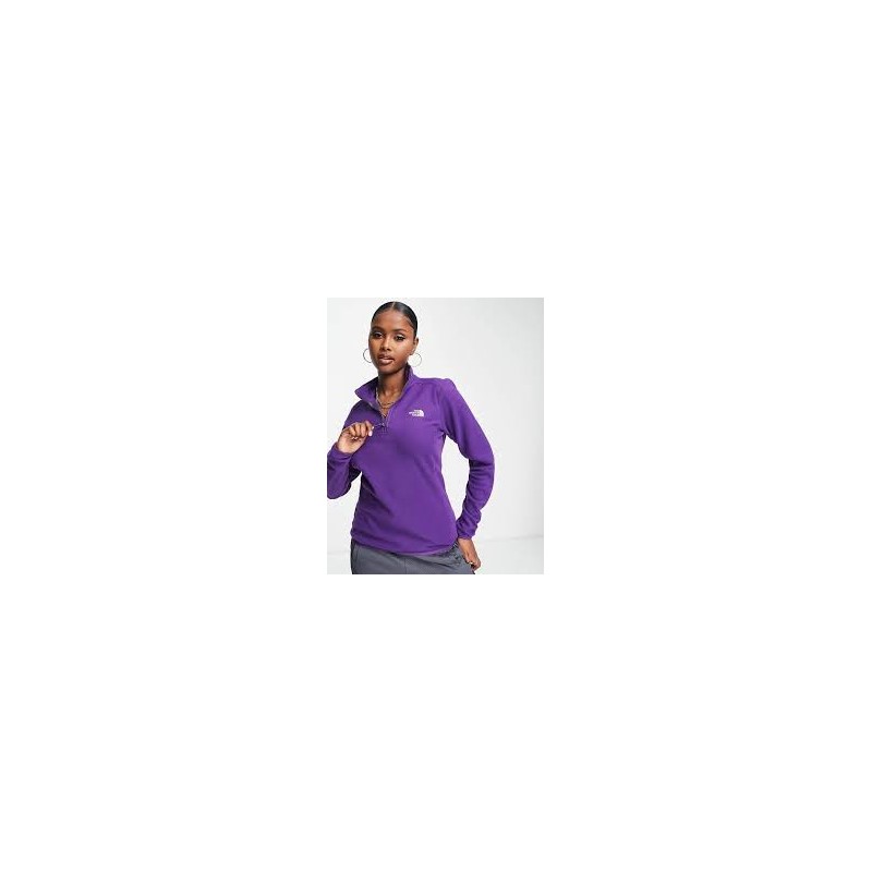 W 100 GLACIER 1/4 ZIP -PEAK PURPLE