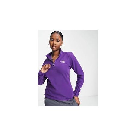 W 100 GLACIER 1/4 ZIP -PEAK PURPLE