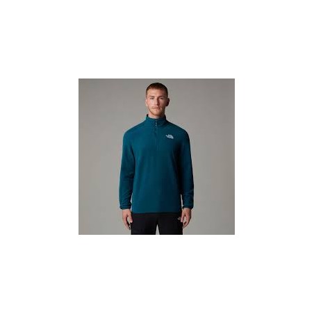 M 100 GLACIER 1/4 ZIP - MIDNIGHT PETROL