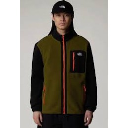 M YUMIORU FULL ZIP - FOREST OLIVE/TNFBLK