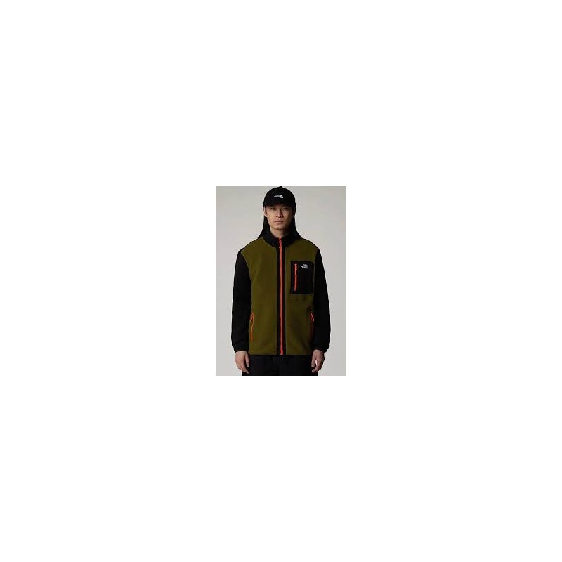 M YUMIORU FULL ZIP - FOREST OLIVE/TNFBLK