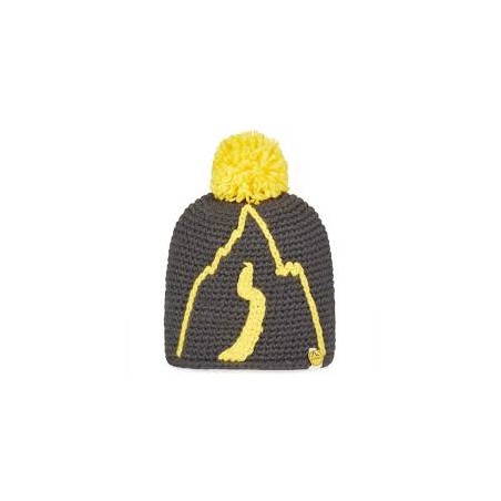 DORADO BEANIE -CARBON/YELLOW