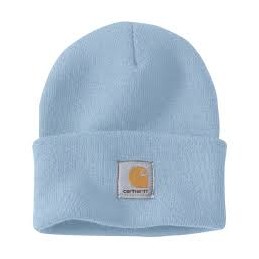 KNIT CUFFED BEANIE - FOG BLUE