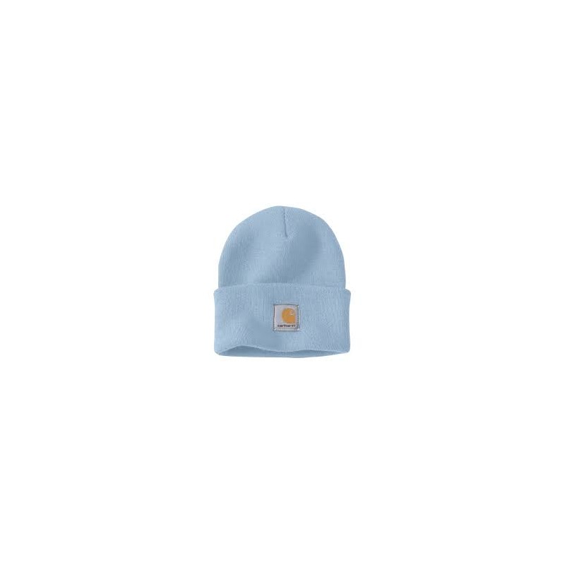 KNIT CUFFED BEANIE - FOG BLUE