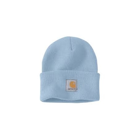 KNIT CUFFED BEANIE - FOG BLUE