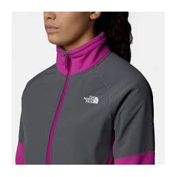 W GLACIER HVWT 1/2 ZIP- DEEP MULBERRY/S